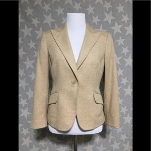 Anne Klein Tan Cream Suit Jacket
